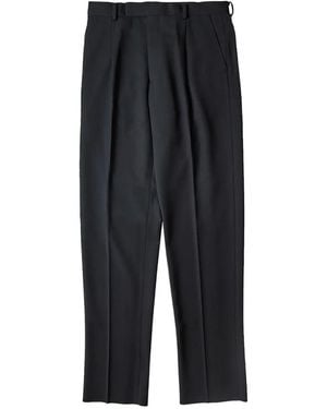 Wacko Maria Pleated Button-Pocket Trousers - Black