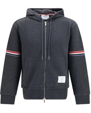 Thom Browne Sudadera De Piqué Con Capucha Y Motivo 4-Bar - Azul