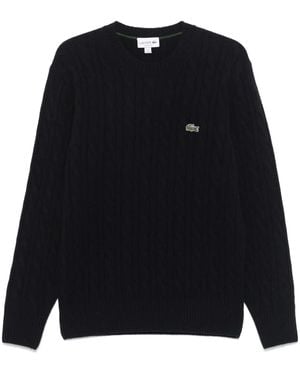 Lacoste ケーブルニット セーター - ブルー