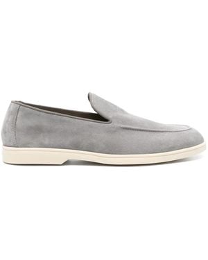 Doucal's Almond-Toe Loafers - White