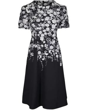 Adam Lippes Evangeline Floral-Print Dress - Black