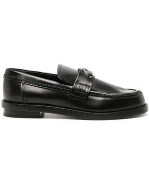 McQueen シール ローファー - ブラック