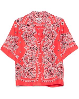 Sandro Bandana-Print Shirt - Red