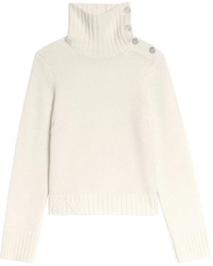 Zadig & Voltaire Maglione A Collo Alto - Bianco