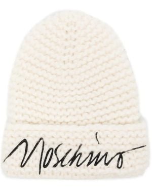 Moschino ロゴ ビーニー - ホワイト