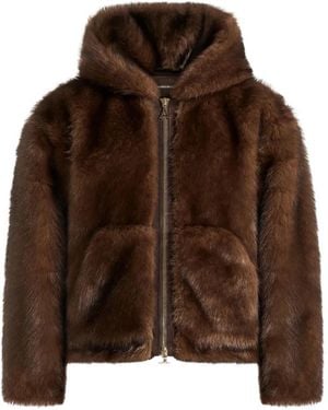 Manière De Voir Ryan Faux-Fur Jacket - Brown