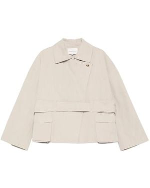 Viktoria Chan Veste Ceinturée Eos À Poche Poitrine - Natural