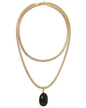 Roxanne Assoulin Simple Halsketting Met Hanger - Wit