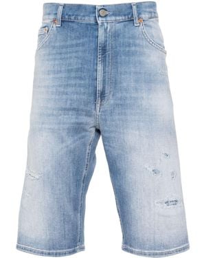 Dondup Short Lenz En Jean - Bleu