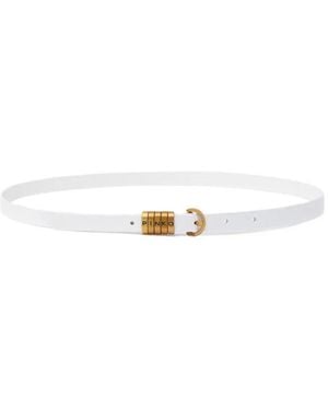 Pinko Belt With Lettering Logo - White