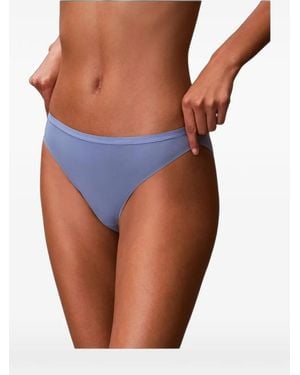 Calvin Klein Logo-Waistband Briefs - Blue