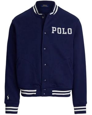 Polo Ralph Lauren Button Striped-Detail Jacket - Blue