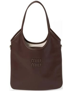 Miu Miu Ivy Tote Bag - Brown