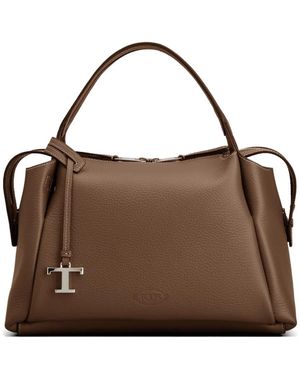 Tod's Sac À Main À Logo - Brown