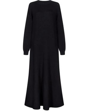 Loulou de Saison Lucy Long-Sleeve Maxi Dress - Black