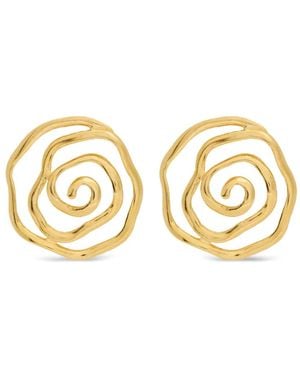 LYNYER Floral Vortex Earrings - Metallic