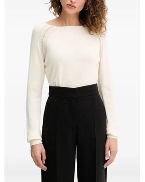 Silvian Heach Jersey con apliques - Blanco