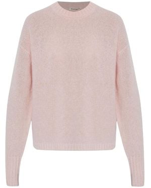 By Malene Birger Round-Neck Wool Jumper - Pink