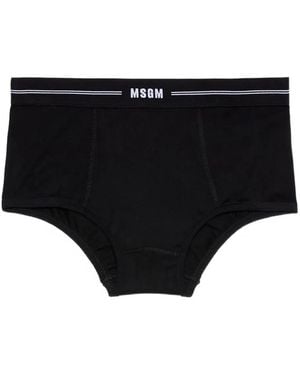 MSGM Logo-Detail Briefs - Black