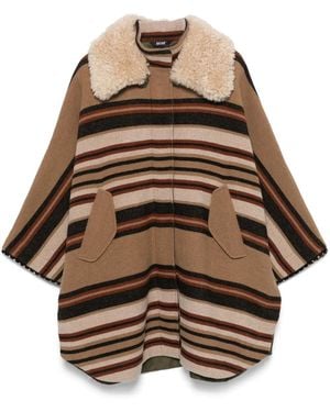 Bazar Deluxe Striped Cape - Brown