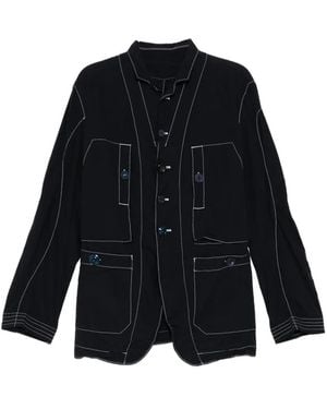 Undercover Contrast-Stitch Jacket - Black
