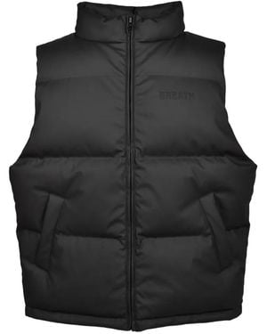 BREATH High-Neck Padded Gilet - Black