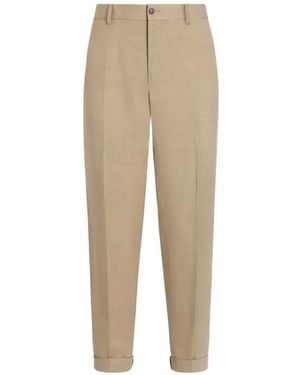 Dolce & Gabbana Linen Trousers - Natural