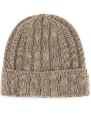 Vanisé Gorro De Cachemira En Canalé - Neutro