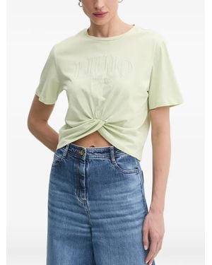Liu Jo T-Shirt Mit Stickerei - Blau