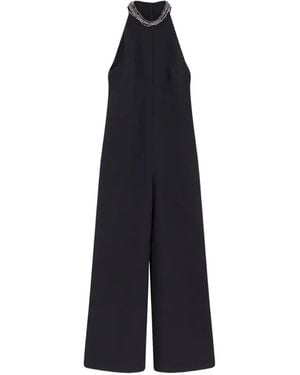 Pinko Dragon Fruit Jewel-Embellished Jumpsuit - Blue