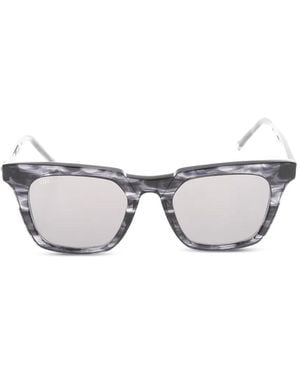 OAMC Marble-Effect Square-Frame Sunglasses - Grey