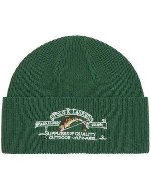 Polo Ralph Lauren Polo Sportsman Logo-Embroidered Beanie - Green