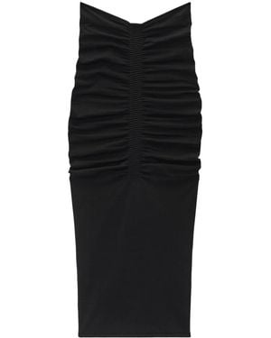 Alexander Wang Ruched Maxi Skirt - Black