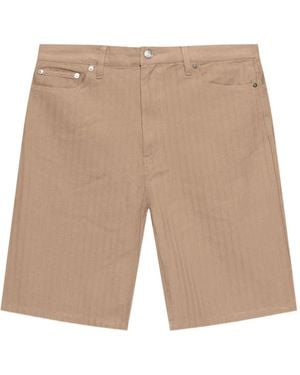 Samsøe & Samsøe Saeddie Striped Shorts - Natural