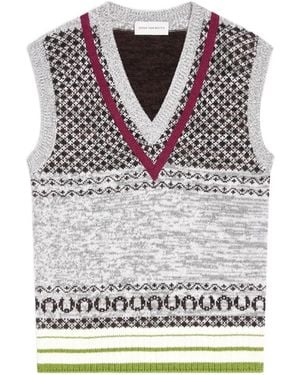 Dries Van Noten Fitted Cashmere Top - Grey