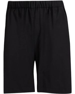 Brian Dales Elasticated-Waistband Shorts - Black