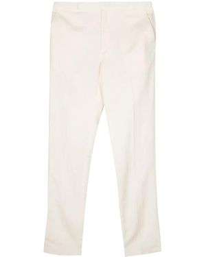 Ralph Lauren Shantung Tapered Trousers - White