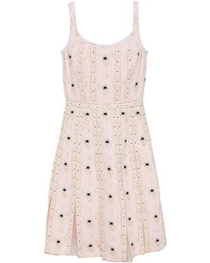 Giambattista Valli Abito Corto Con Ricamo - Rosa