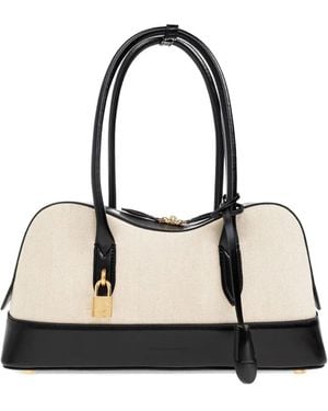 Stella McCartney Ryder Padlock Curved Tote Bag - Natural