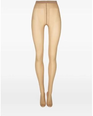 Wolford Semi-Sheer Support Tights - White