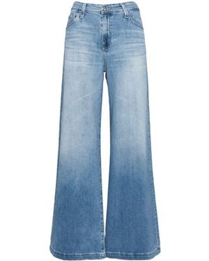 AG Jeans Leana Wide-Leg Jeans - Blue