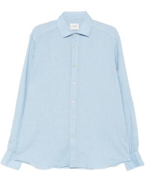 Tintoria Mattei 954 Chemise À Manches Longues - Blue