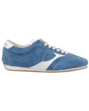 Philippe Model Suede Lace-Up Trainers - Blue