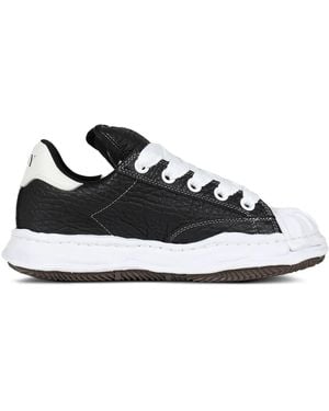 Maison Mihara Yasuhiro Blakey Leather Lace-Up Trainers - Black