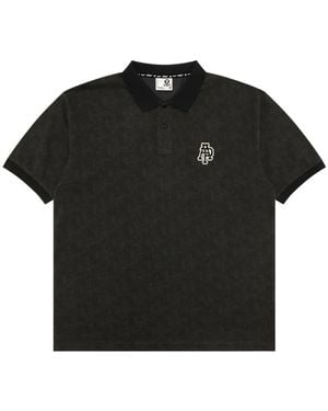 Aape By A Bathing Ape Logo-Patch Polo Shirt - Black