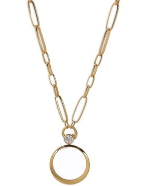 Loquet London Renga Diamond Locket Necklace - Metallic