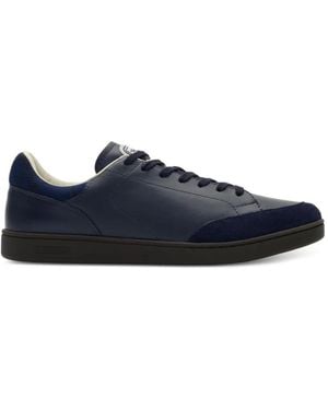 Burberry Leather And Suede Set Trainers - Blue