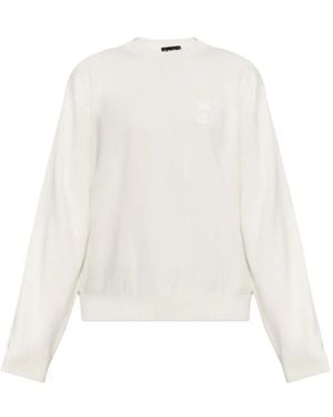 DSquared² Logo-Embroidered Crew-Neck Sweatshirt - White