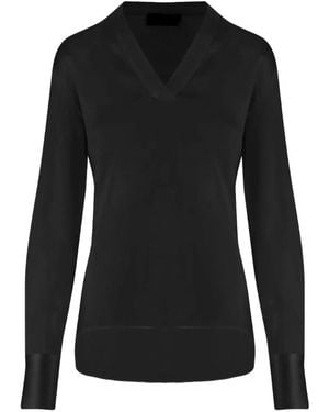 F.it V-Neck Long-Sleeve Top - Black