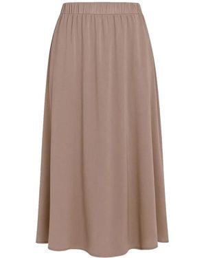 Deha Elasticated Midi Skirt - Brown